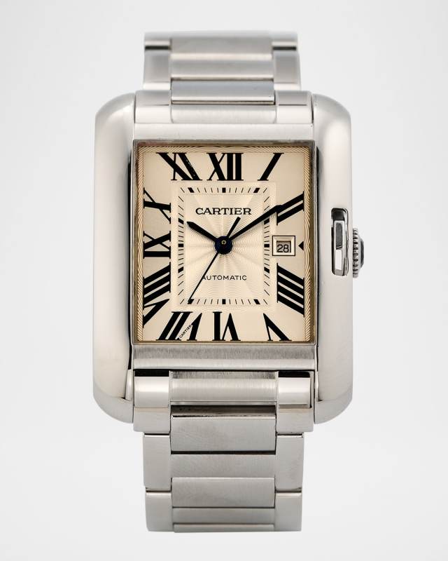 Cartier Stainless Steel Tank Anglaise 39mm Vintage 2010s Watch